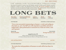 Tablet Screenshot of longbets.org